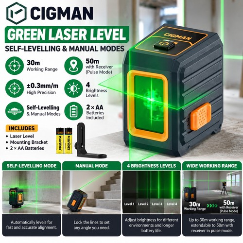 Cigman green laser level - cigman,
