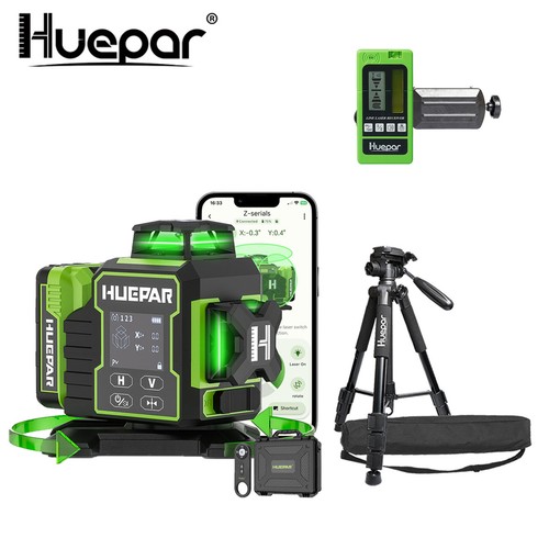 Huepar w03cg laser level - laser, 3d