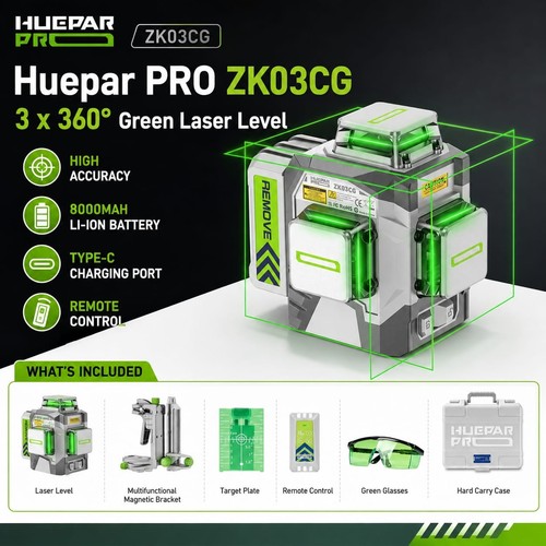 Huepar pro zk03cg 3x360 - huepar,