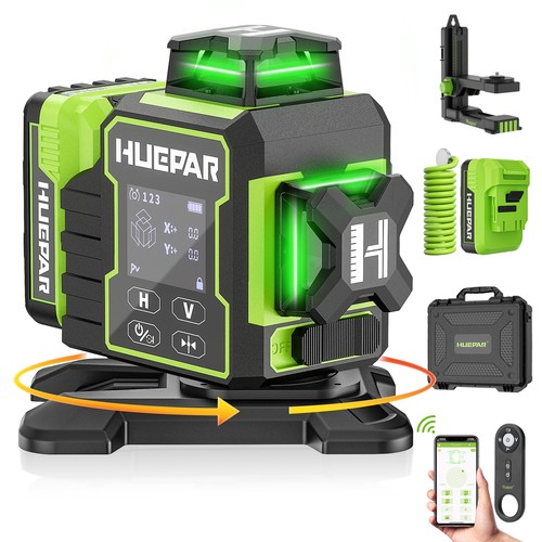 Huepar laser level self - 3d,